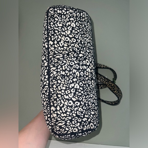 NWT Vera Bradley Mandy Camocat Black White Tote Shoulder Bag Retired Pattern - Picture 6 of 10